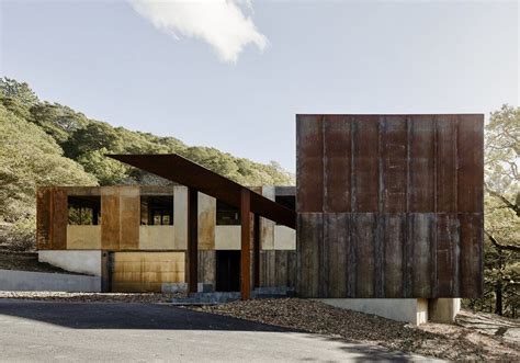 famous corrugated metal house 1970's california|cor ten steel houses.